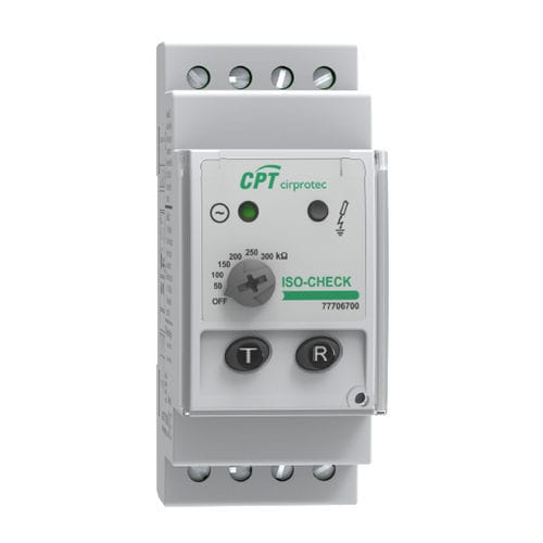 Contrôleur d'isolement pour réseau AC - ISO-CHECK 230V - Cirprotec - sur rail DIN / pour applications photovoltaïques / pour borne de recharge de véhicules électriques