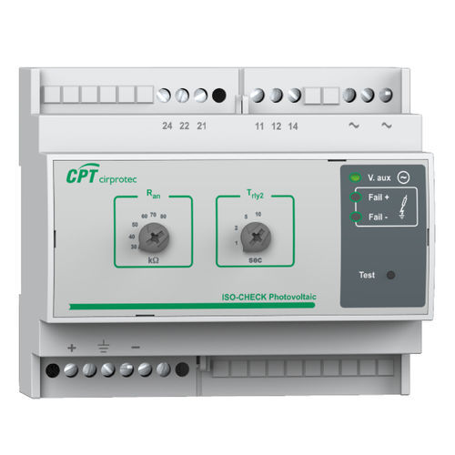 Contrôleur d'isolement pour réseau AC - ISO-CHECK PV 600 - Cirprotec - sur rail DIN / pour applications photovoltaïques / pour borne de recharge de véhicules électriques