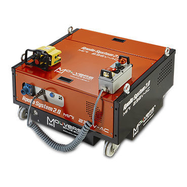 Chariot de manutention - MINI POWER 230V AC - Mouvers srl - à plate-forme / pour charges lourdes / à roulettes