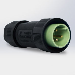 Connecteur d'alimentation électrique - EC02681-4023-AF - Suzhou Exceedconn Technology Co.,Ltd. - cylindrique / mâle / en polyamide