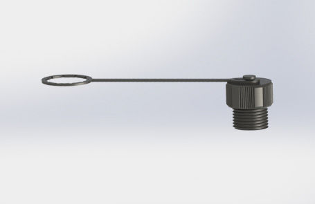 Capuchon pour connecteur électrique - 001-M12-001 - Suzhou Exceedconn Technology Co.,Ltd. - fileté / rond / en thermoplastique