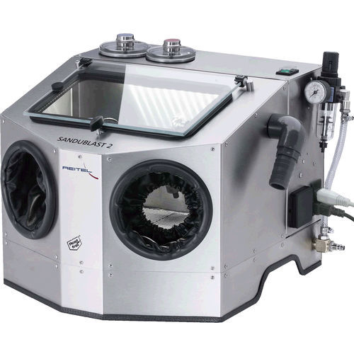 Cabine de sablage à pression - SANDUBLAST - Reitel - manuelle / compacte / en acier inoxydable
