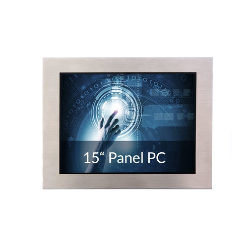 Panel PC TFT LCD - IP65-15T-PANELPC-PCA - WES Systeme Electronic GmbH - rétroéclairage à LED / à écran tactile capacitif PCAP / à écran tactile multi-points