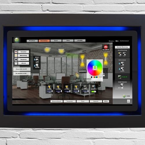 Moniteur à écran tactile capacitif PCAP - TIW15.6-LCN-GVS-PC-B - WES Systeme Electronic GmbH - à écran tactile multi-points / 15.6" / Full HD