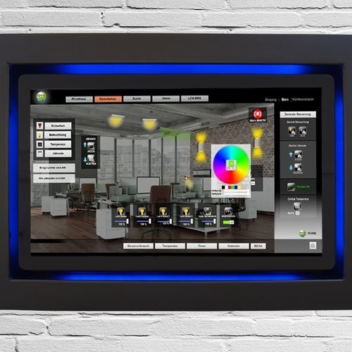 Moniteur à écran tactile capacitif PCAP - TIW21.5-LCN-GVS-PC-B - WES Systeme Electronic GmbH - à écran tactile multi-points / 21.5" / Full HD