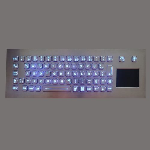 Clavier encastrable - TASTATUR-70BLTPAD-OUT - WES Systeme Electronic GmbH - à touches mécaniques / 70 touches / avec pavé tactile