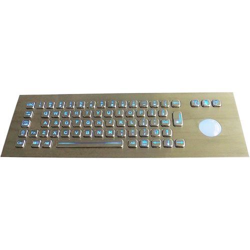 Clavier encastrable - TASTATUR-69CTB - WES Systeme Electronic GmbH - à touches mécaniques / 69 touches / avec trackball