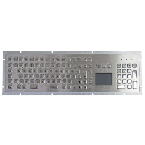 Clavier encastrable - TASTATUR-102TPAD - WES Systeme Electronic GmbH - à touches mécaniques / 102 touches / avec pavé tactile
