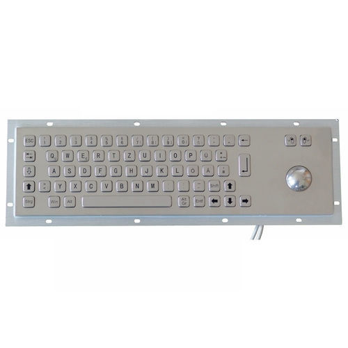 Clavier encastrable - TASTATUR-66OS-US - WES Systeme Electronic GmbH - à touches mécaniques / 66 touches / avec trackball