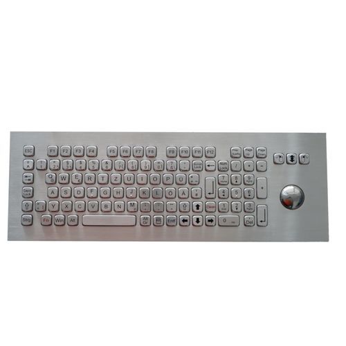 Clavier encastrable - TASTATUR-104TS-OUT - WES Systeme Electronic GmbH - à touches mécaniques / 104 touches / avec trackball