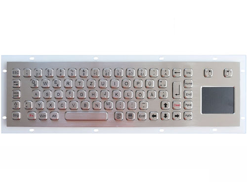 Clavier encastrable - TASTATUR-68TPAD-OUT - WES Systeme Electronic GmbH - à touches mécaniques / 68 touches / avec pavé tactile