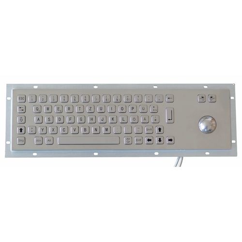 Clavier encastrable - TASTATUR-66OS - WES Systeme Electronic GmbH - à touches mécaniques / 66 touches / avec trackball