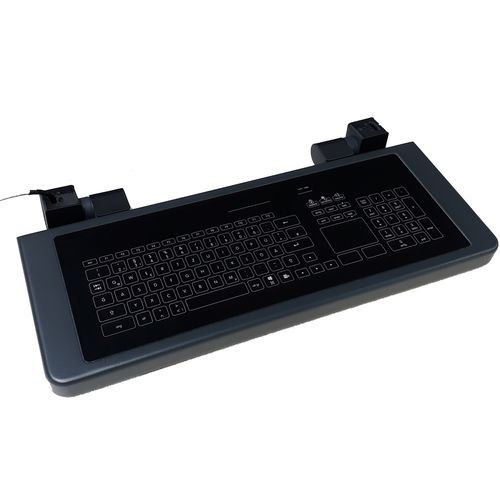 Clavier encastrable - TASTATUR-KLAPP-GL-SE - WES Systeme Electronic GmbH - capacitif / avec pavé tactile / pour applications industrielles