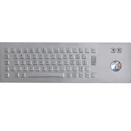Clavier encastrable - TASTATUR-75TS-CH - WES Systeme Electronic GmbH - à touches mécaniques / 65 touches / avec trackball