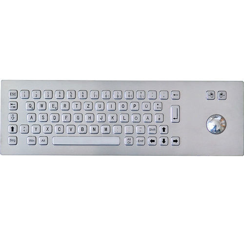 Clavier encastrable - TASTATUR-75TS-SPA - WES Systeme Electronic GmbH - à touches mécaniques / 65 touches / avec trackball