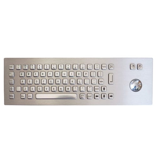 Clavier encastrable - TASTATUR-75TS-US - WES Systeme Electronic GmbH - à touches mécaniques / 65 touches / avec trackball