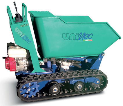 Mini-dumper sur chenilles - FG3307 - unimec - hydraulique / à déchargement frontal / compact