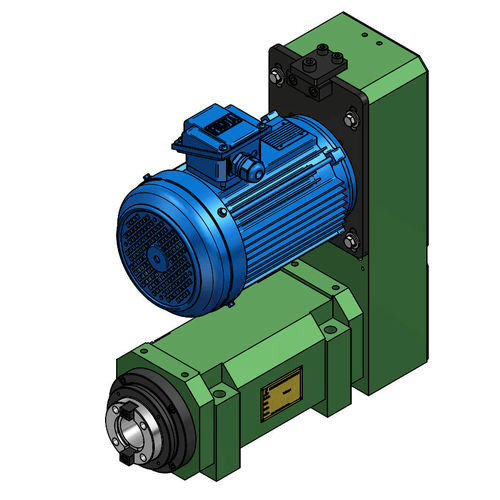 Broche pour usinage - S80H-NT50 - HANN KUEN MACHINERY - de perçage / motorisée / à entraînement par courroie