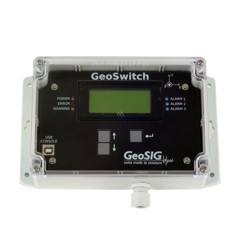 Détecteur sismique MEMS - GeoSwitch - GeoSIG Ltd - triaxial / IP65 / NEMA 4