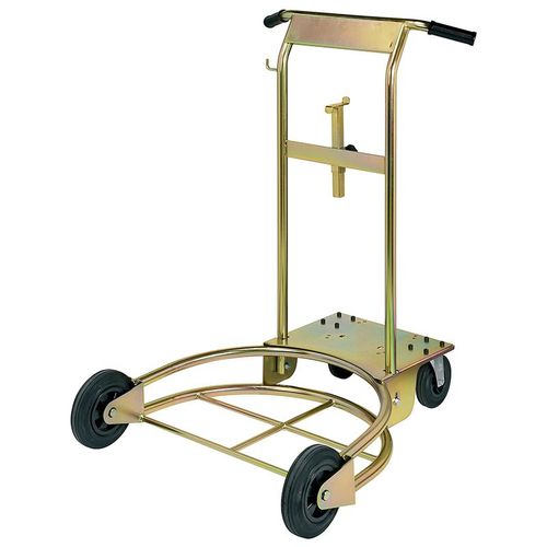 Plateau roulant auto-verrouillable - 80210 - RAASM SpA - en métal / pour fûts