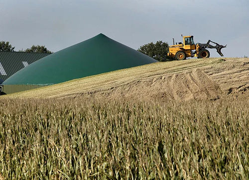 Couverture de cuve de stockage pour biogaz - FlexSol Ltd - avec membrane double / en PVC