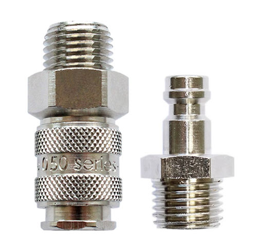 Raccord hydraulique - 050 series - Kee Connections - pour gaz / rapide / en laiton nickelé