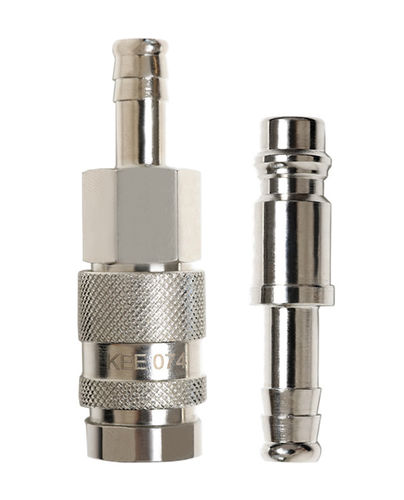 Raccord pneumatique - 074 series - Kee Connections - rapide / en laiton nickelé / en inox