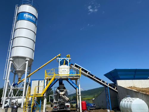 Centrale à béton compacte - C60-SNG PLUS - PROMAX - stationnaire