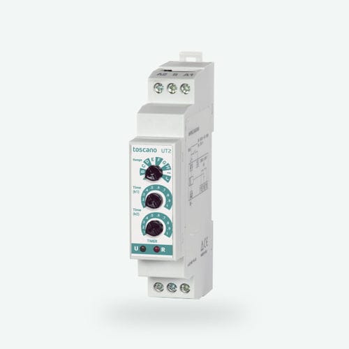 Relais temporisé électronique - UT2 - Toscano Linea Electronica - sur rail DIN / asymétrique