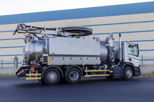 Camion aspirateur vidangeur - M-Vac - Efemmak - à 2 essieux