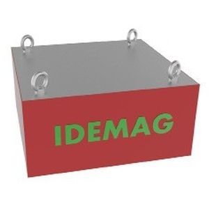 Plaque magnétique pour tri de métaux - IDEMAG - rectangulaire / en acier inoxydable / pour station de chargement de convoyeur à bande