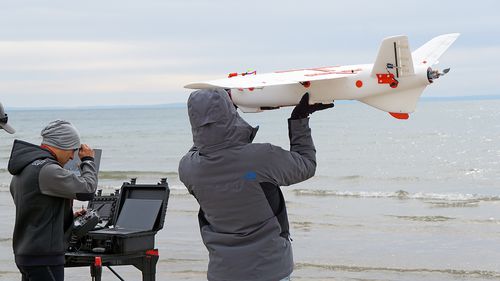 Drone à voilure fixe - Aeromapper Talon Amphibious - Aeromao - de cartographie / d'observation / autonome