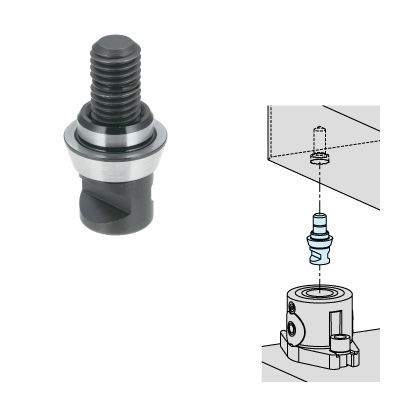 Goujon de bridage pour système de centrage et bridage au point zéro modulaire - CP155 series - Imao Corporation - pour machine-outil / à système de serrage multiple / à grande précision