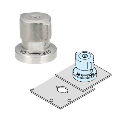 Fixation 1/4 de tour en acier inoxydable - QCTHTA0430-SUS - Imao Corporation - pour panneaux / pour boîtier / à came