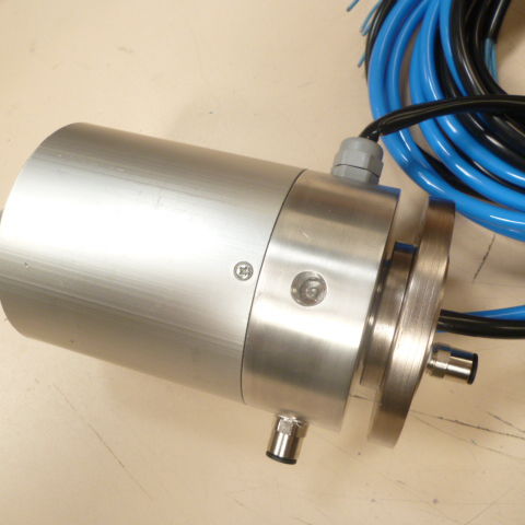 Collecteur tournant hybride - ATC PRODUCTION - pour table rotative / en aluminium / compact