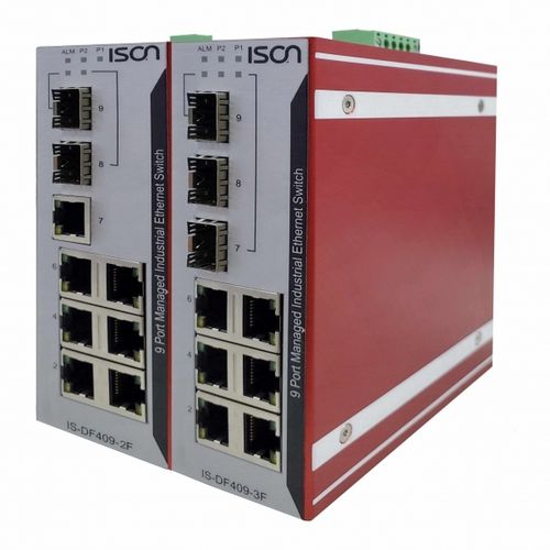 Commutateur Ethernet intelligent - IS-DF406  - ISON Technology Co., Ltd. - 6 ports / de niveau 2 / sur rail DIN