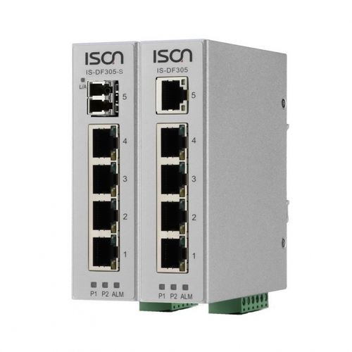 Commutateur Ethernet non administrable - IS-DF305 series - ISON Technology Co., Ltd. - 5 ports / de niveau 2 / sur rail DIN