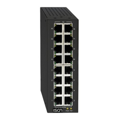 Commutateur Ethernet non administrable - IS-DG216  - ISON Technology Co., Ltd. - 16 ports / Gigabit Ethernet / sur rail DIN