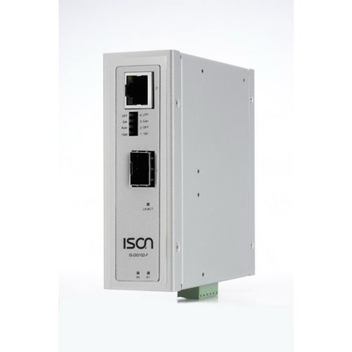 Convertisseur média - IS-DG102-F - ISON Technology Co., Ltd. - Gigabit Ethernet / sur rail DIN / industriel