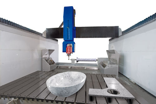 Centre d'usinage CNC à 6 axes - BAZ 3000 - burkhardt-hensel - vertical / à pont / de découpe