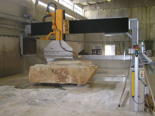 Scie circulaire - TB 1600 - burkhardt-hensel - pour pierre / automatique