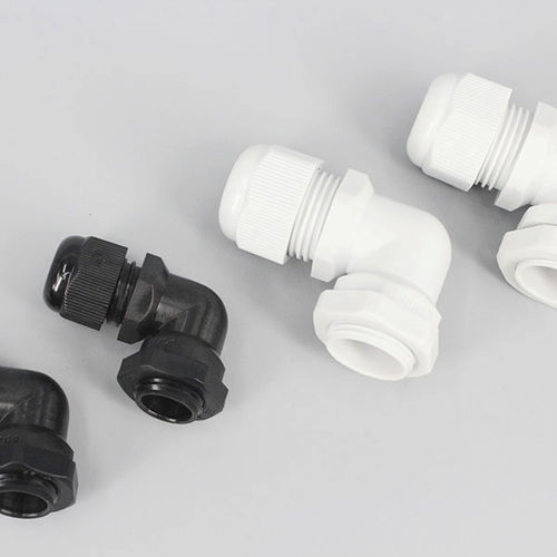 Presse-étoupe en nylon - DEMOELE / Wenzhou Duanmeng Electric Co.,Ltd - étanche / coudé / fileté