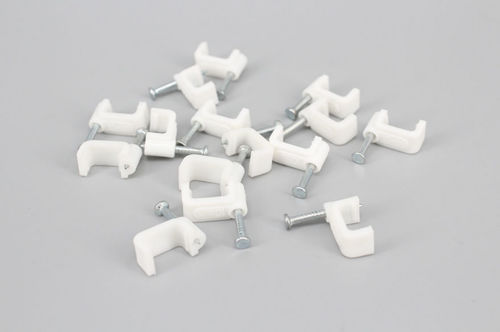 Collier pour câble électrique en acier - DEMOELE / Wenzhou Duanmeng Electric Co.,Ltd - en plastique / plat