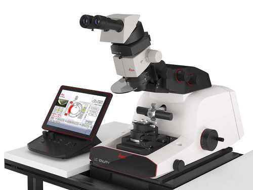 Système de préparation d'échantillons automatique - UC Enuity Ultramicrotome - Leica Microsystems GmbH - linéaire / de fabrication de films minces / pour SEM