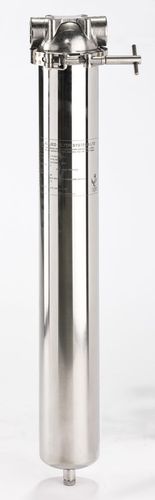 Carter de filtre monocartouche - LV1 - Allied Filter Systems Ltd - pour liquide / pour gaz / en acier inoxydable