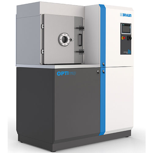 Machine de dépôt par pulvérisation cathodique - OPTIvap - Mbraun - par évaporation thermique / assisté par faisceau d'ions / de couches minces