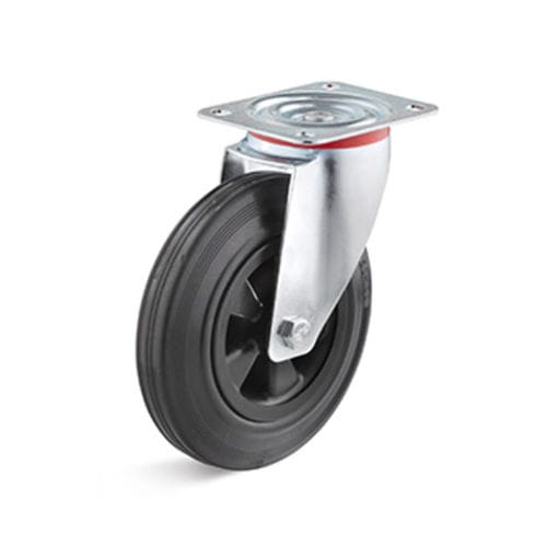 Roulette pivotante - VGK_R1 series - KARWEG GmbH & Co. KG - à platine / à faible bruit / avec frein