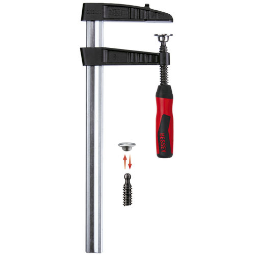 Serre-joint à vis - TGK-2K series - BESSEY Tool GmbH & Co. KG - antidérapant / pour applications lourdes / en fonte malléable