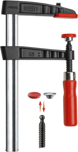 Serre-joint à vis - TG series - BESSEY Tool GmbH & Co. KG - en fonte malléable