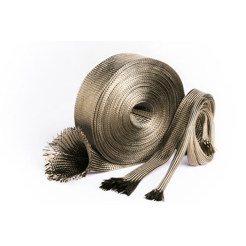 Gaine en fibre de basalte - FABBRICA ISOLANTI ELETTRICI BALCONI - de protection thermique / tressée / pour câbles